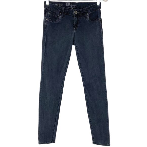 Kut From The Kloth Women's Diana Skinny Jeans Ash Black Stretch Mid Rise Size 2 - Picture 1 of 16